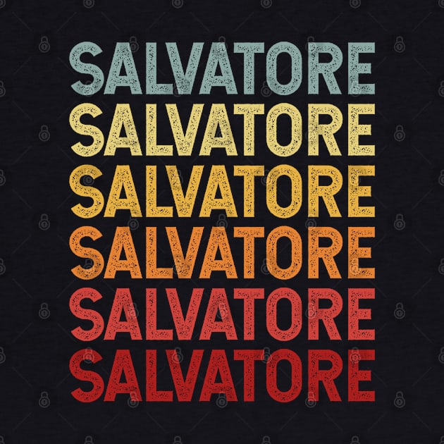 Salvatore Name Vintage Retro Gift Named Salvatore by CoolDesignsDz